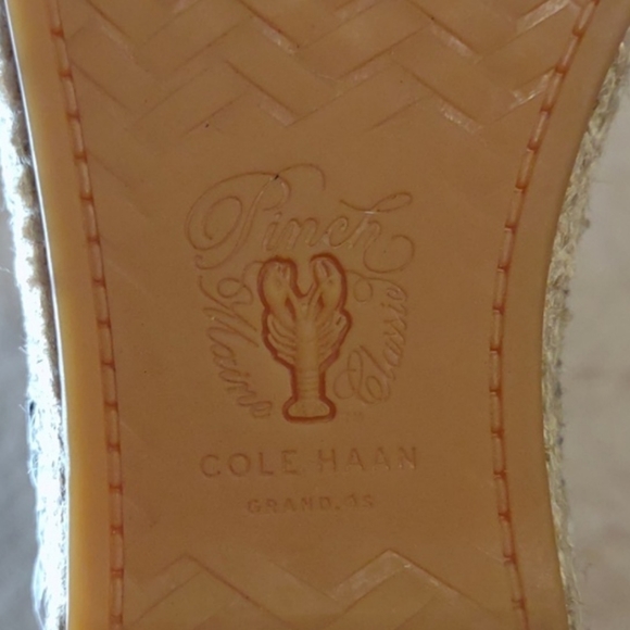 👣Cole Haan Marine Blue Nubuck Cloudfeel Espadrilles - Picture 15 of 15